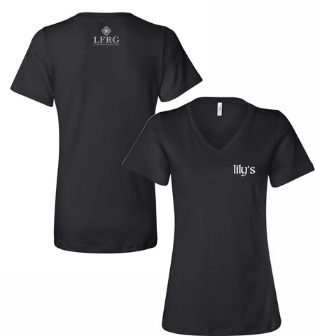 Lily's Babylon Ladies Relaxed Staff V-Neck T-Shirt