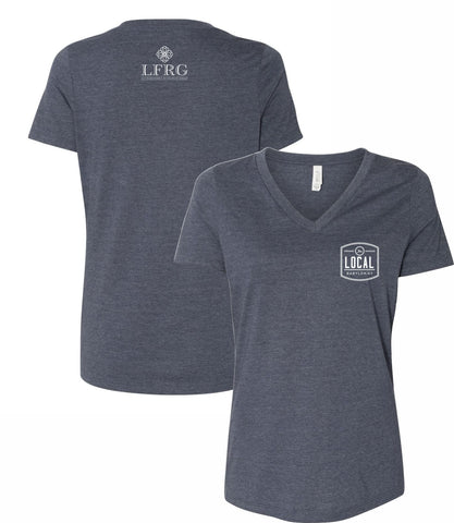 The Local Babylon Ladies Relaxed Staff V-Neck T-Shirt