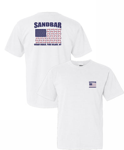 The Sandbar Wagon Flag T-Shirt